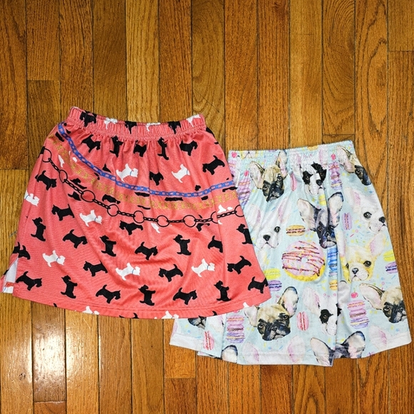 Saks Fifth Avenue Other - Girl's Monday's Child Scotty Dog Skirt & Urban Smalls French Bulldog Skirt Sz 8